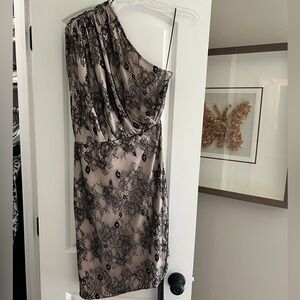 JAYGODFREY One Shoulder Lace Dress